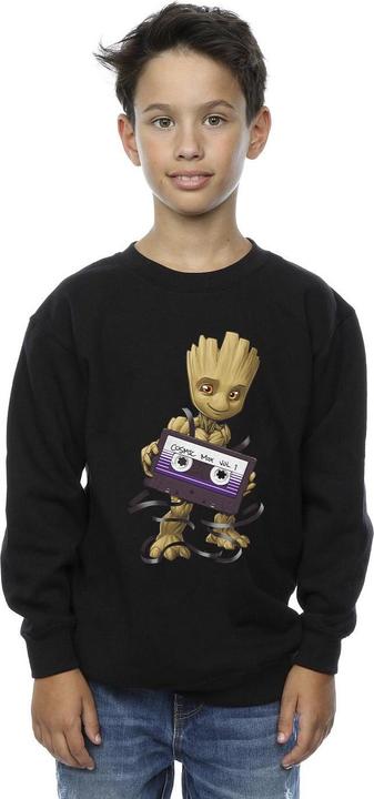 Actual product image Boys Guardians Of The Galaxy Groot Cosmic Tape Sweatshirt (140, 146)