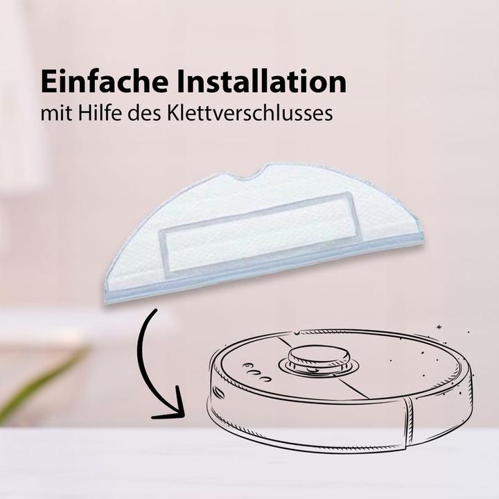 Immagine prodotto Hermex Alternative Wischtücher für Roborock S7 series Mop Aufsatz 2er Pack