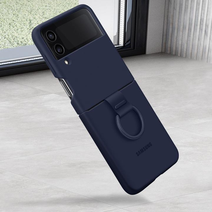 Actual product image Samsung Silicone cover with ring (Samsung Galaxy Z Flip4)