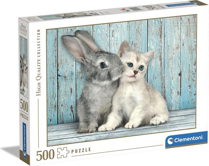 Immagine prodotto Clementoni gatto e coniglio (500 pezzi)