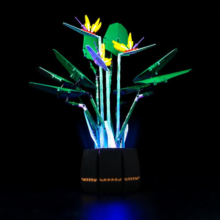 Produktbild BrickBling LED Licht Set für LEGO - Creator Expert - Paradiesvogelblume (10289) inkl. Fernbedienung