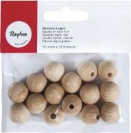 Produktbild Rayher Rohholz-Kugeln, gebohrt, 15mm ø, 15 Stück