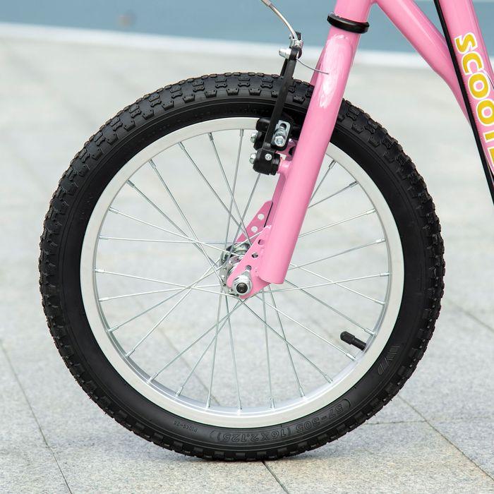 Produktbild Swisshandel24 Kinderroller mit Bremsen 16/12 Zoll Scooter Tretroller Cityroller Kinder Roller Kickboard für 5+ Jah