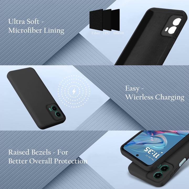 Immagine prodotto Cadorabo Custodia per Motorola Moto G45 TPU Liquid Silicone Case (Motorola Moto C)