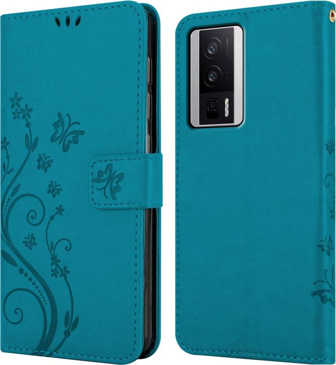Produktbild Cadorabo Hülle für Xiaomi Poco F5 Pro mit Blumen Muster (Xiaomi Poco F5 Pro)