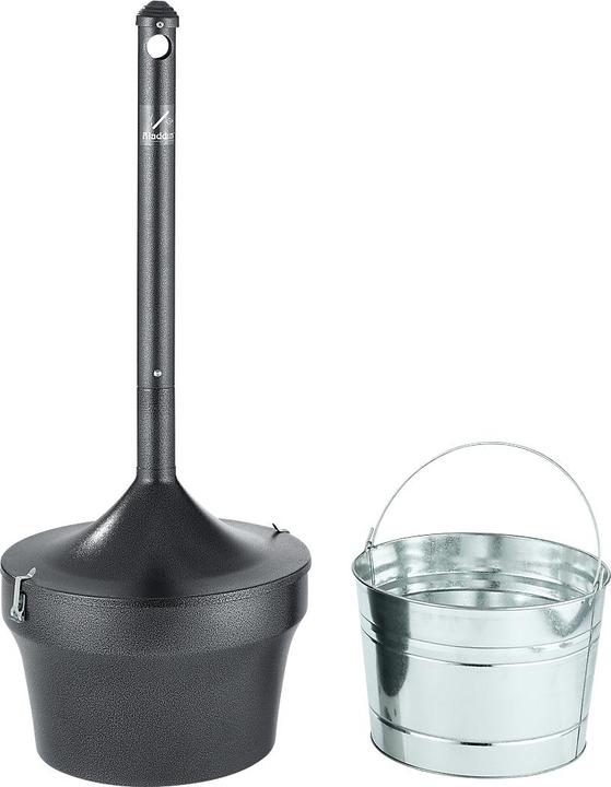 Rubbermaid Standascher Aladdin schwarz, flammverlöschend