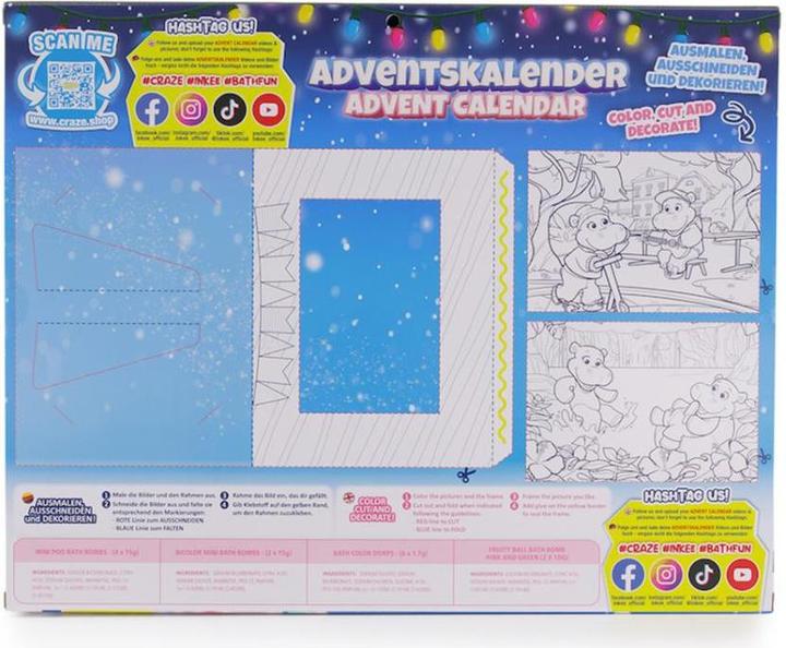 Image du produit Craze Calendrier de l'Avent Inkee Hippo