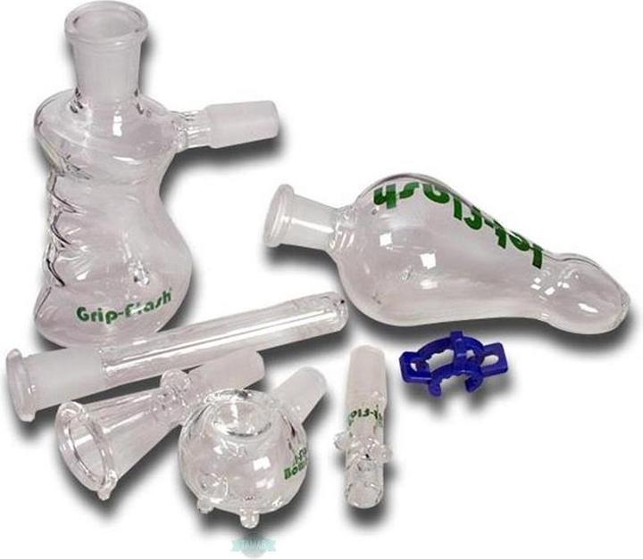 Image du produit Black Leaf Pipe en verre Jet Flash Set