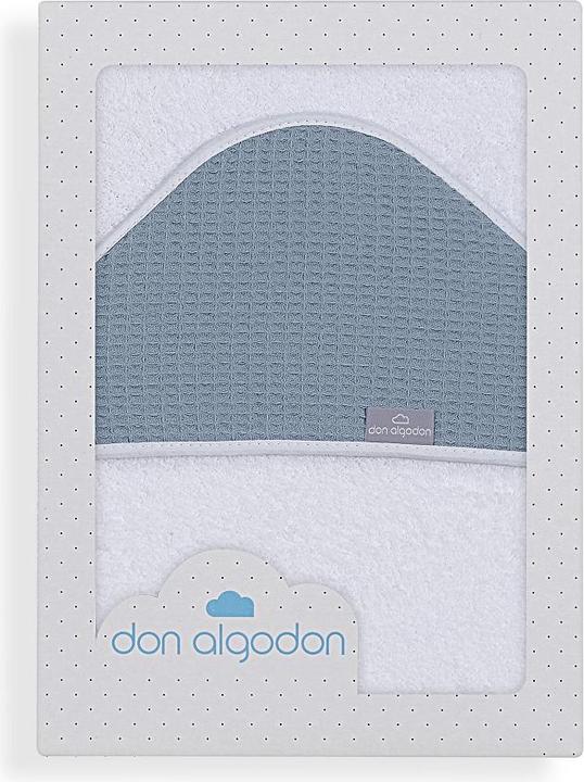 Actual product image Don Algodon BATH TOWEL - 100X100 - 400 GSM COTTON TERRY - - WHITE/OIL