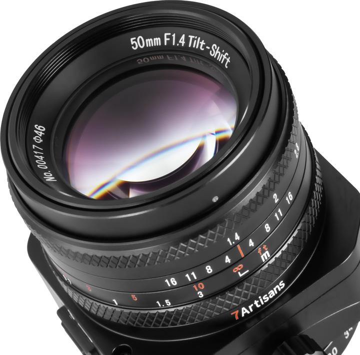 Actual product image 7artisans 50mm f/1.4 Tilt Shift Sony E (Sony E, APS-C / DX, full size)