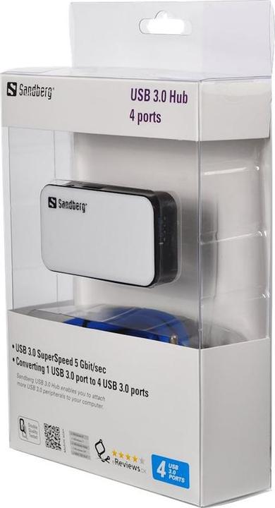 Actual product image Sandberg USB 3.0 hub (USB-A, 4 Ports)