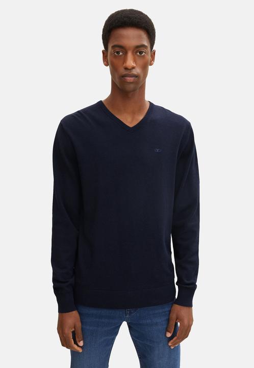 Produktbild Tom Tailor Strickpullover Basic Pullover V-Neck (3XL)