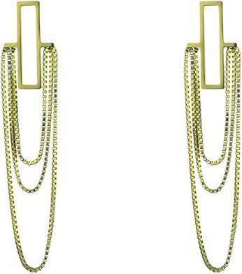 Actual product image Marc Malone Ryan Gold Earrings Mce24028g - Beautiful Gold-Plated Dangling Earrings