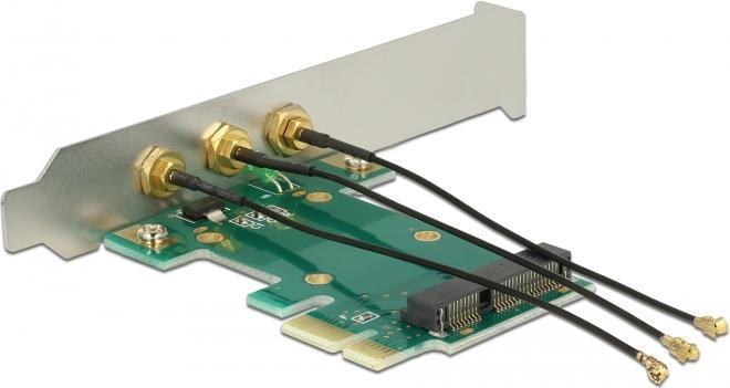 Produktbild Delock IPex zu RP-SMA Slotblech (PCIe)