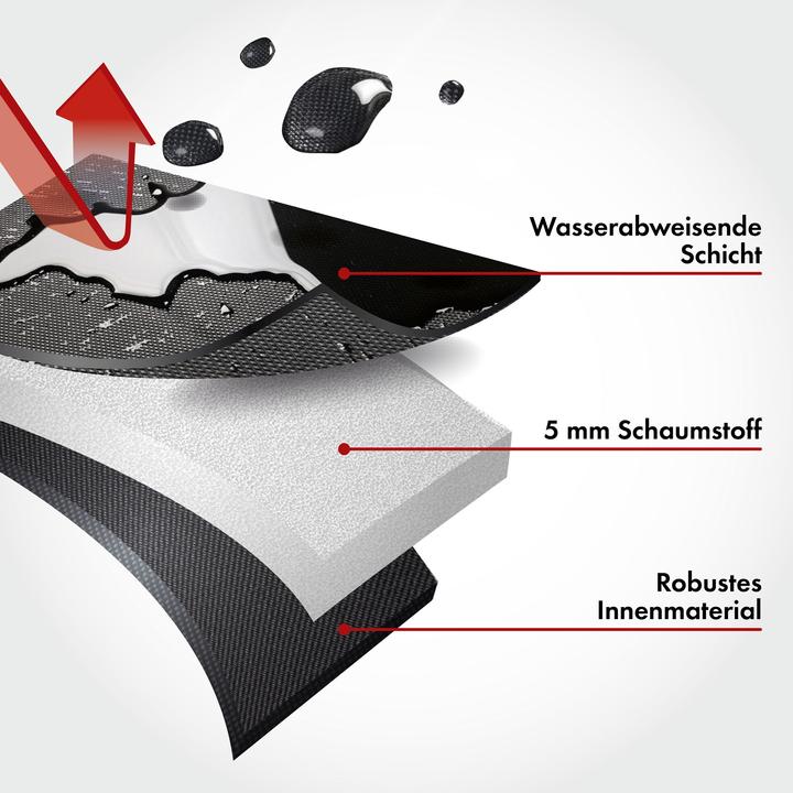 Produktbild Walser PKW Sitzauflage Neopren, Auto-Sitzaufleger für Rücksitzbank, schwarz