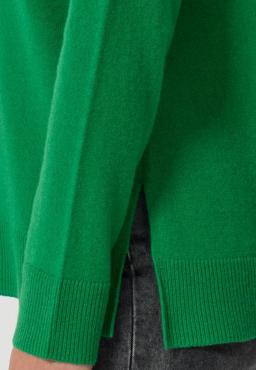 Actual product image Cash-Mere Kaschmir Rundhals Pullover mit Seitenschlitzen (XS)