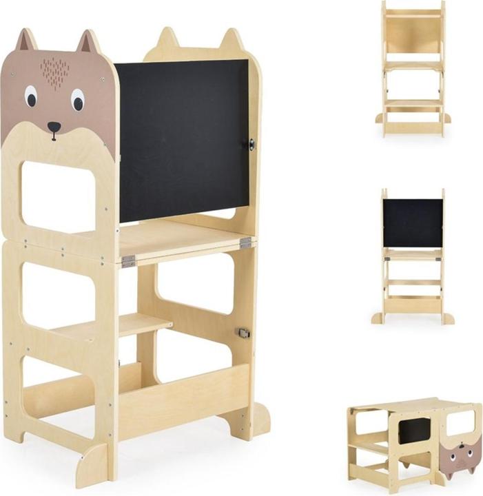 Moni Kinder Holz-Lernturm 3 in 1 24446
