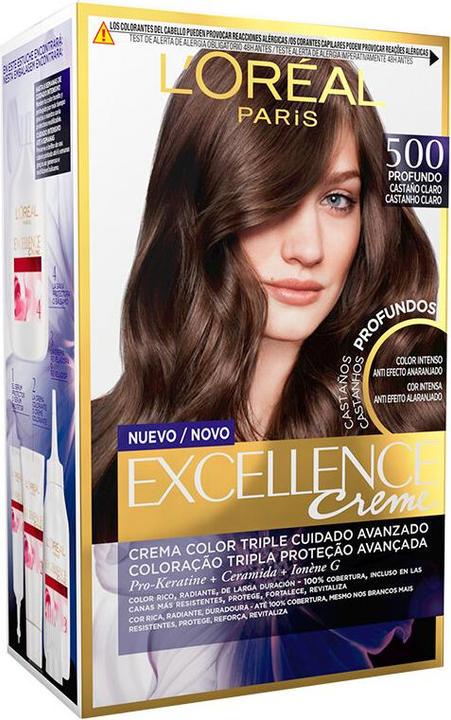 Produktbild L'Oréal Paris EXCELLENCE BRUNETTE tinte #500-true light brown (#500-true light brown)