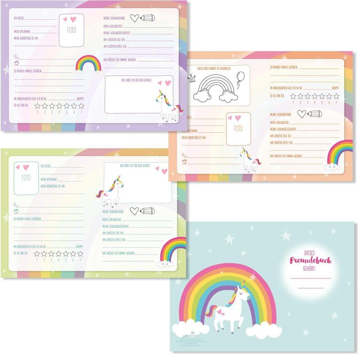 Immagine prodotto Goldbuch Kindergarten Friends Book Unicorn Rainbow (2021)