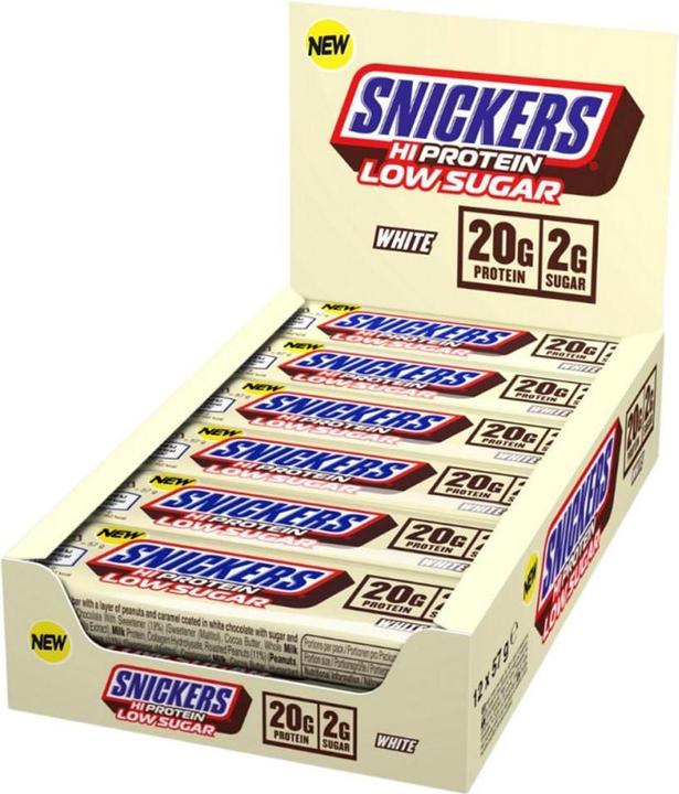 Immagine prodotto Snickers Barretta Hi Protein Low Sugar (Cioccolato bianco, 12 pz., 570 g)