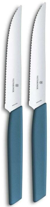 Victorinox Steak knife set Swiss Modern 2 pieces, Blue (2 Piece, Knife)