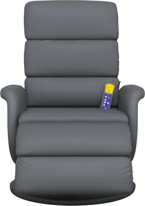 Produktbild VidaXL Massagesessel mit Fussteil Grau Kunstleder,Farbe