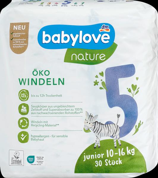 Actual product image dm babylove nature Windeln (Size 5, Pack, 30 Piece)