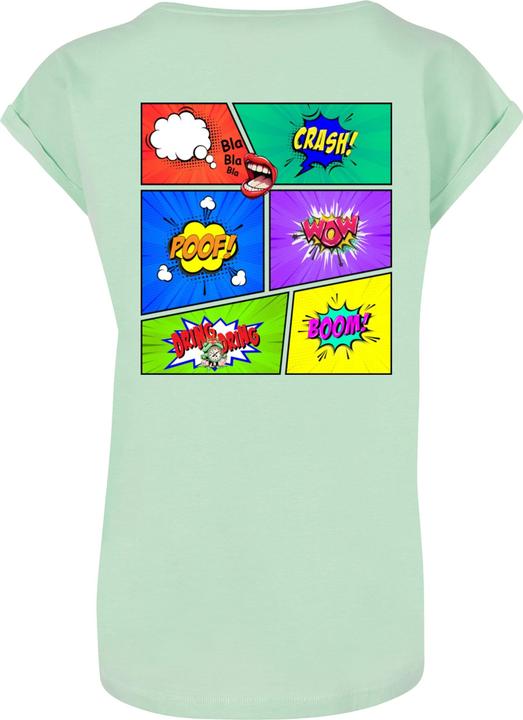Produktbild Merchcode Ladies Book Comic Extended Shoulder Tee - 112993 (S)