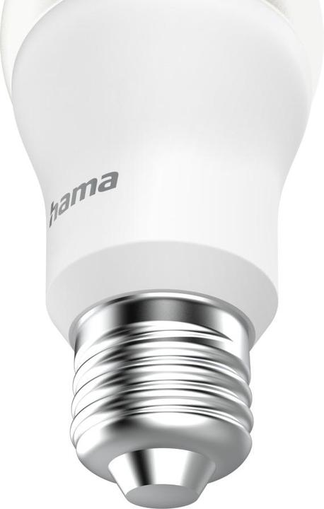 Image du produit Hama Ampoule LED WLAN intelligente, E27, Matter, 9W, RGBW, pour contrôle vocal/par application (E27, 9 W, 806 lm, 1 x, F)