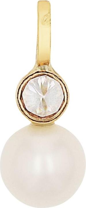 Produktbild Amor Anhänger für Damen, Gold 375, Zirkonia synth., Süsswasserzuchtperle (Gold 375, 9 ct)