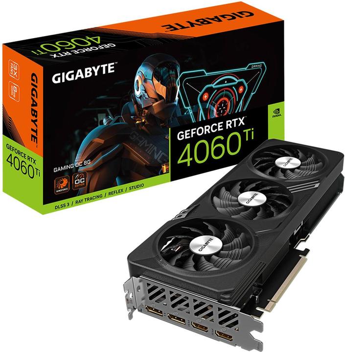 Actual product image Gigabyte VGA GBT RTX4060TI 8GB Gaming OC (8 GB)