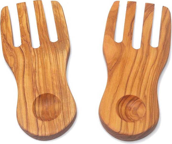 Produktbild Natura Punto Salathände, Salatbesteck, 19,5cm, Olivenholz (Salatbesteck)