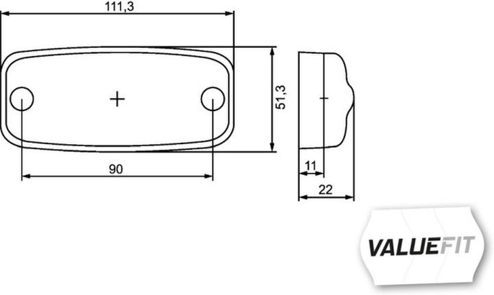 Immagine prodotto Hella Luce di ingombro laterale a LED 2PS 357 008-001