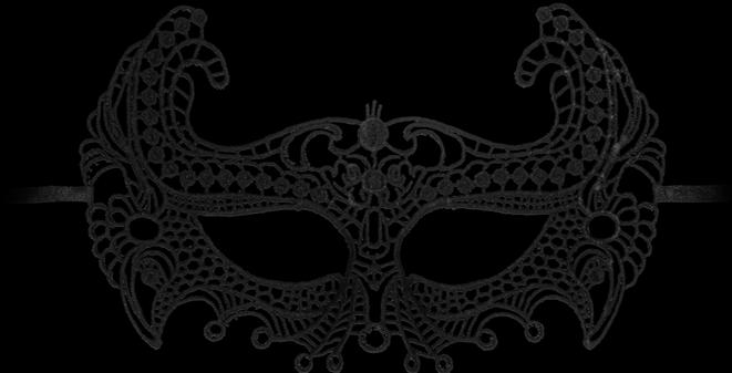 Actual product image Ouch! Empress Black Lace Mask