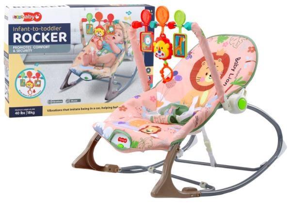 Produktbild Lean Toys Wippe 2in1 Vibration und Klang Lion 17673