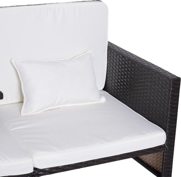 Produktbild Outsunny Rattan-Sitzgruppe als 3-teiliges Set
