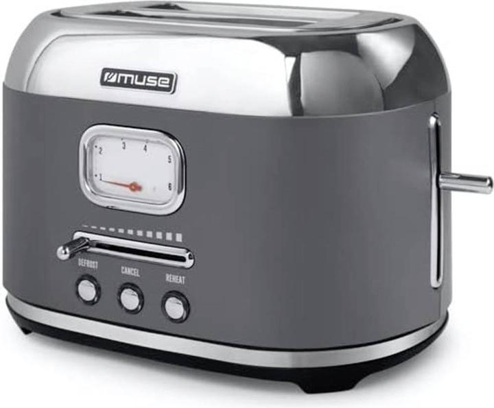 Image du produit Muse Grille-pain MS120 DG en acier inoxydable gris