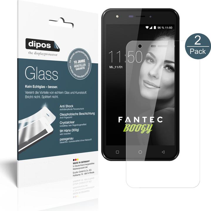 Produktbild Dipos Displayschutz Anti-Shock (2 Stück, Fantec Boogy)