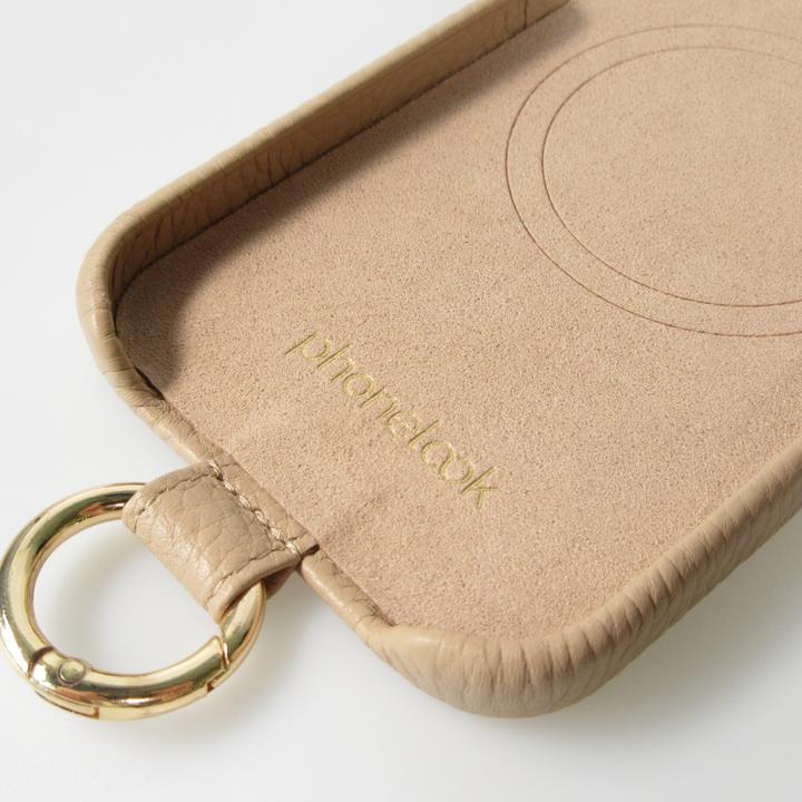 Image du produit PhoneLook Coque Premium cuir véritable de luxe avec lanière en cuir réglable et amovible + MagSafe (Apple iPhone 15)