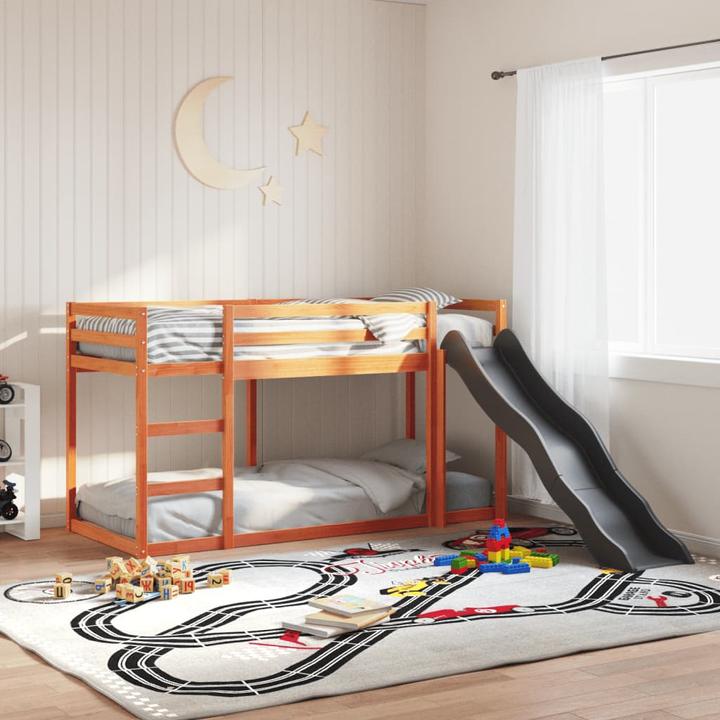 Immagine prodotto VidaXL Letto a castello con scivolo e scala 90 x 200 cm (90 x 200 cm)