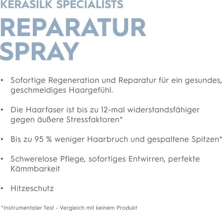 Valeurs nutritives et ingrédients Kerasilk Specialists Spray de réparation (50 ml)