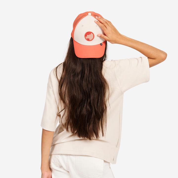 Actual product image Tribord Segelcap Kinder - Sailing 500 beige/rot (52, 53, 54, 55)