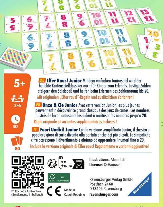 Produktbild Ravensburger Elfer Raus! Junior (Französisch, Deutsch)