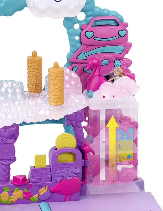 Actual product image Polly Pocket Pollyville flamingo fun car wash
