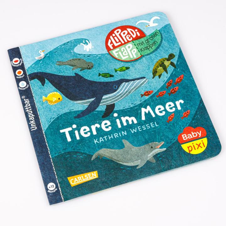Image du produit Baby Pixi (incassable) 142 : Flippediflapp : Les animaux de la mer (Allemand)