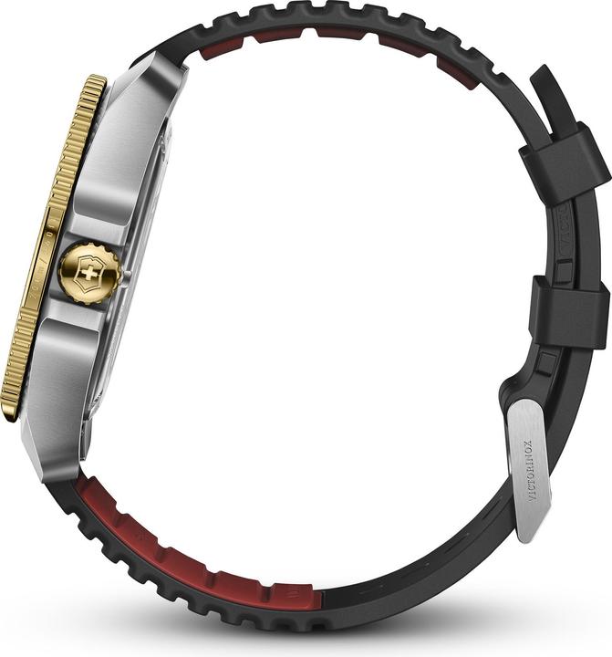 Produktbild Victorinox Journey 1884 Quartz Three hands Steel & Mineral, Taucheruhr, 43 mm, Ziffernblatt Schwarz, Kautschuk (Taucheruhr, 43 mm)
