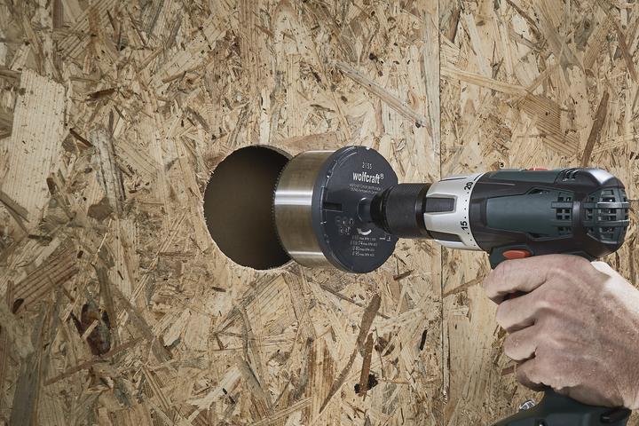 Produktbild wolfcraft wolfcraft 1 Super-Lochsägen-Set ø60,68,74,80,95mm (10 mm)