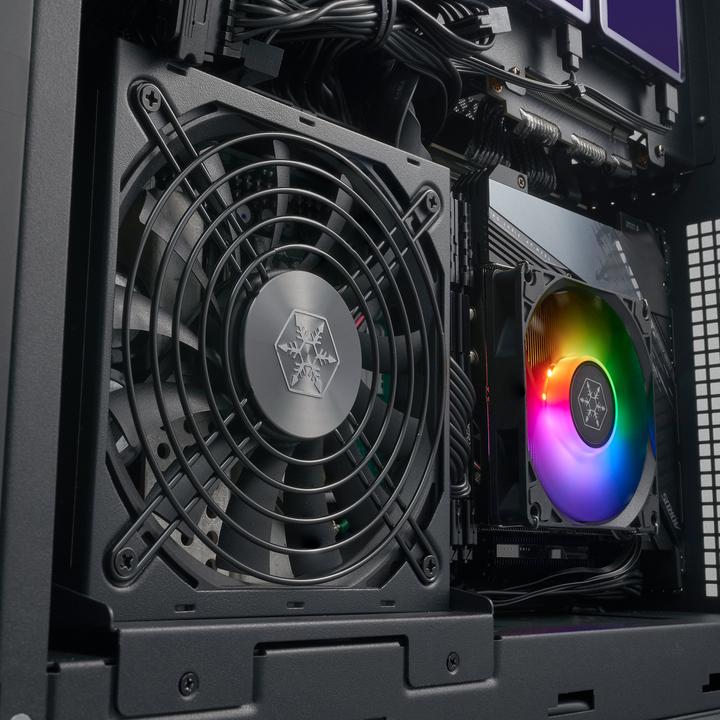 Actual product image Silverstone SST-ML12B Milo Slim HTPC Slim & compact Mini-ITX Computer Case (Mini-ITX)