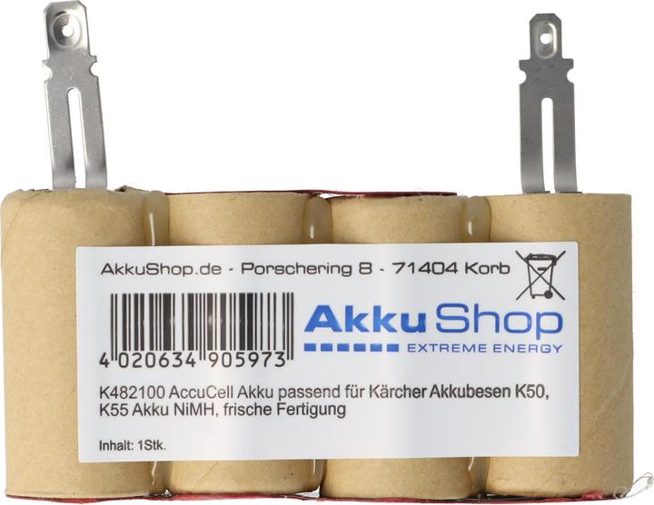 Immagine prodotto AccuCell Batteria per la scopa a batteria Kärcher K50, K55