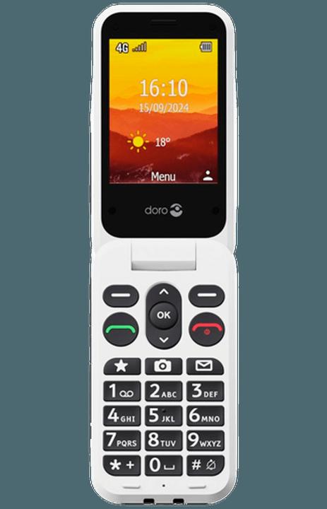 Actual product image Doro Leva L30, Clamshell, Single SIM, 7.11 cm (2.8"), 2 MP, 1150 mAh, Black, White (2.80", 2 Mpx, 4G)
